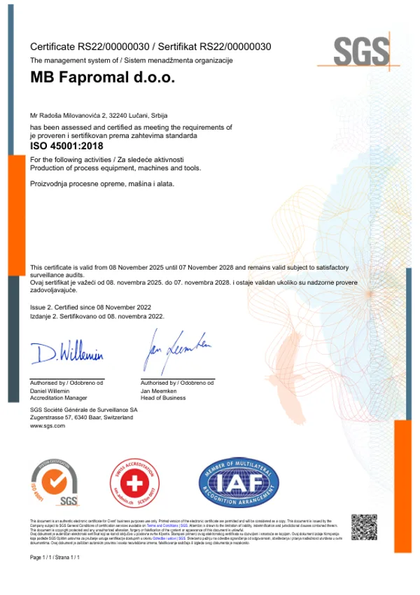ISO 45001:2018